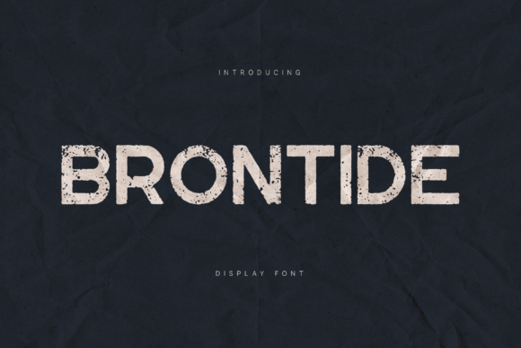 Brontide: The Raw, Bold Typeface for Impactful Design