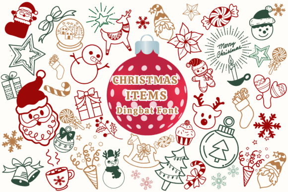 Christmas Items: A Festive Typeface for Holiday Cheer