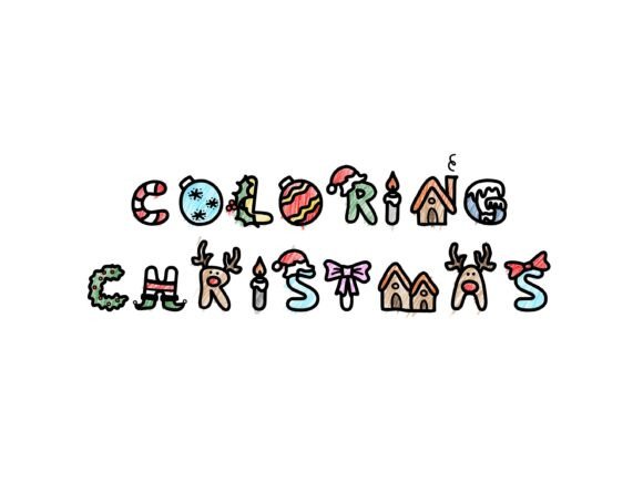 Coloring Christmas: The Playful Font for Festive Creativity