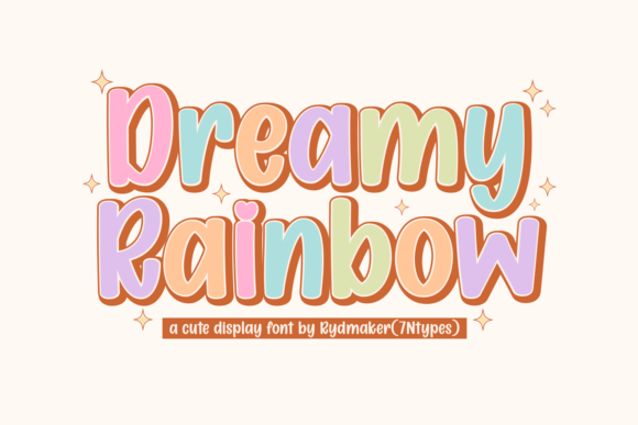 Dreamy Rainbow: A Font That Brings Whimsy and Depth to Your Designs
