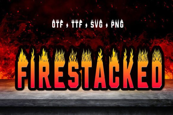 Fire Stacked: A Creative Typeface for Vibrant Projects