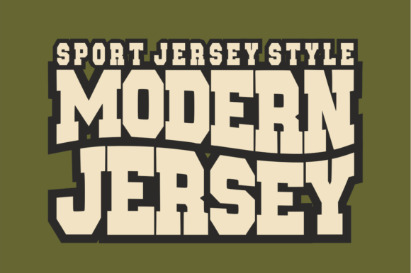 Modern Jersey: The Slab-Serif Built for Impact