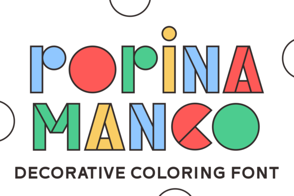 Popina Mango: The Creative Font You Can Color Yourself