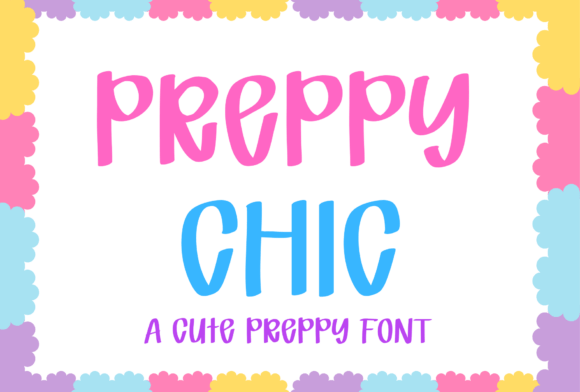 Preppy Chic: A Modern Typeface for Youthful, Vibrant Design
