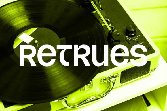 Retrues Font: Channeling Neon Nostalgia for Modern Design