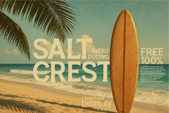 Saltcrest: The Coastal Serif for Bold Visual Storytelling