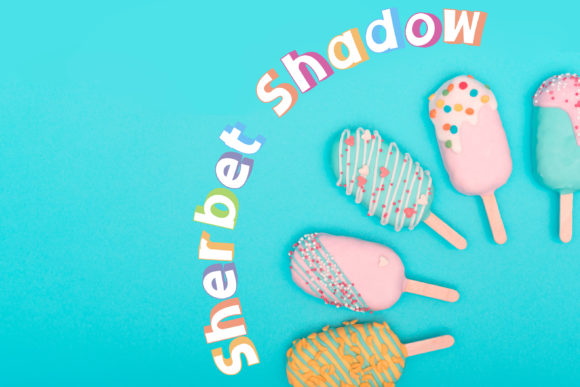 Sherbet Shadow Duo: A Full-Color Font for Bold Branding