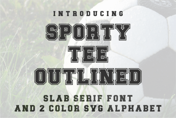 Sporty Tee Outlined: The Bold Font Your Athletic Designs Need