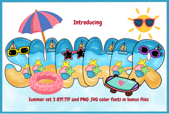 Summer Set 3: A Playful Beach Font for Sunny Designs
