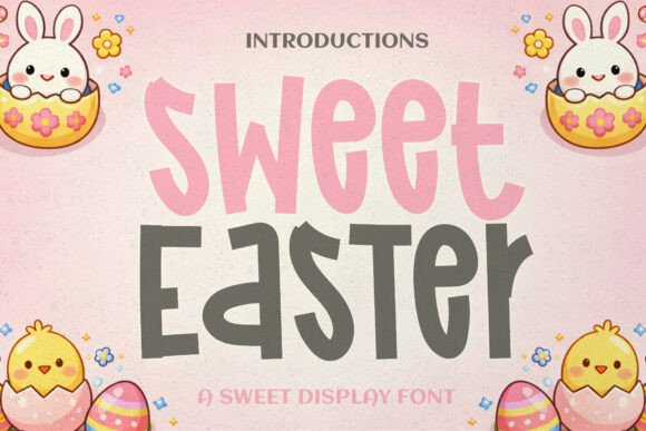 Sweet Easter Font: Cozy, Handmade Charm for Your Projects