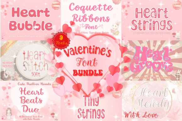 Unlock Creative Potential with the Valentines Font Bundle