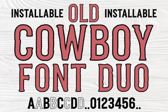 Unlock Western Authenticity with the Old Cowboy Duo Font