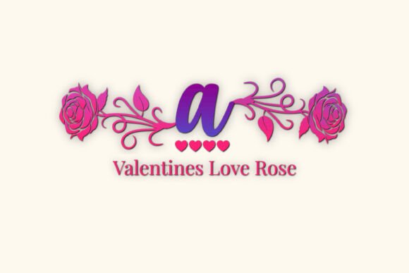 Valentines Love Rose: A Font That Blooms with Character